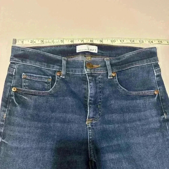 Loft Modern Skinny Crop Denim Jeans Size 27 - Picture 6 of 7